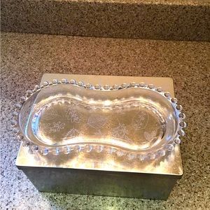 VINTAGE CANDLEWICK BUTTER/RELISH DISH